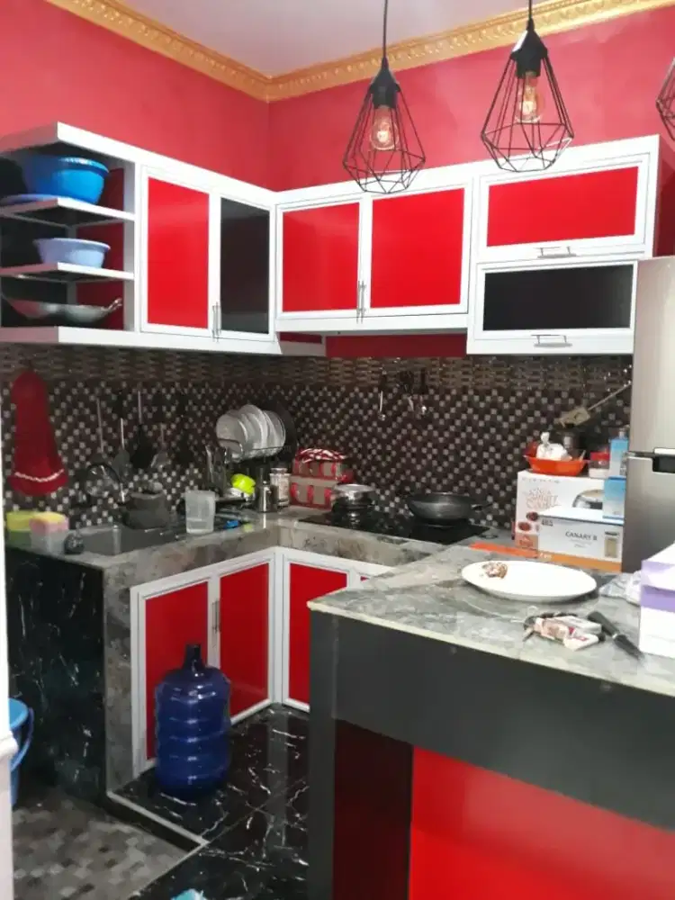 Jasa pembuatan kitchen set aluminium/acp Makassar dan Gowa