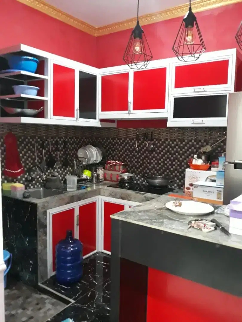 Jasa pembuatan kitchen set aluminium/acp