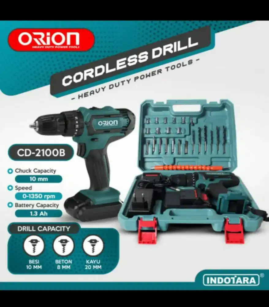 Bor Cordless 2 Baterai