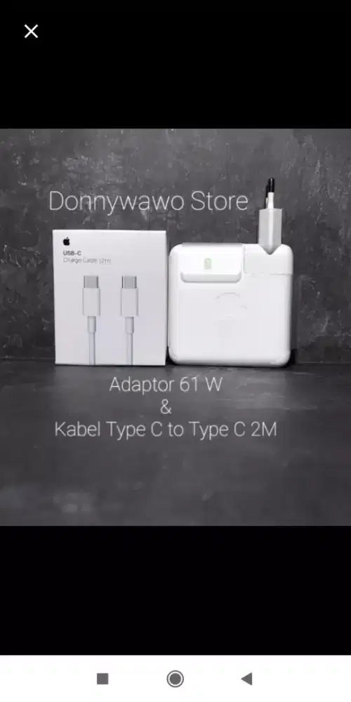 CHARGER new Macbook Pro 13inch 61Watt 61W Kabel USB Type C