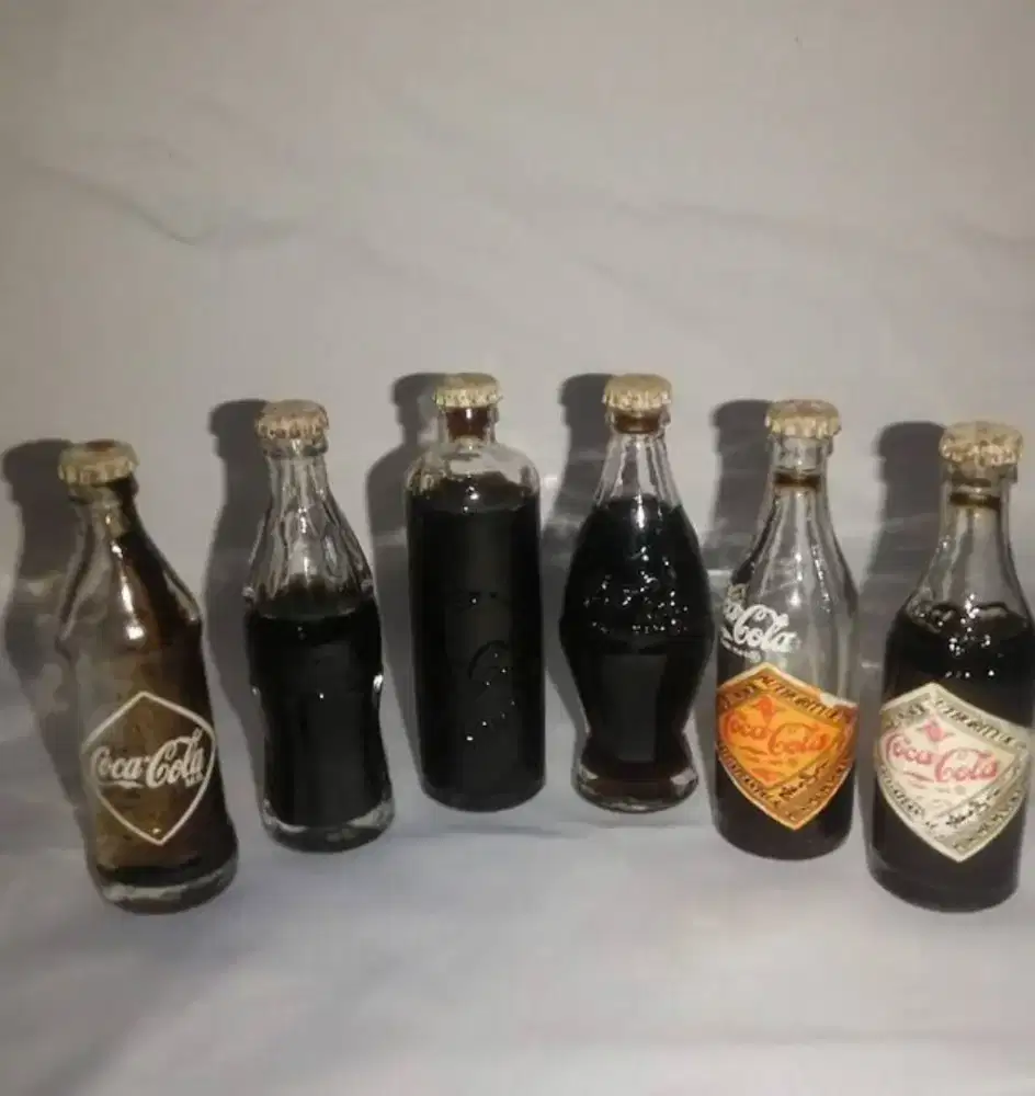 Miniatur botol Coca cola 6pcs masih segel