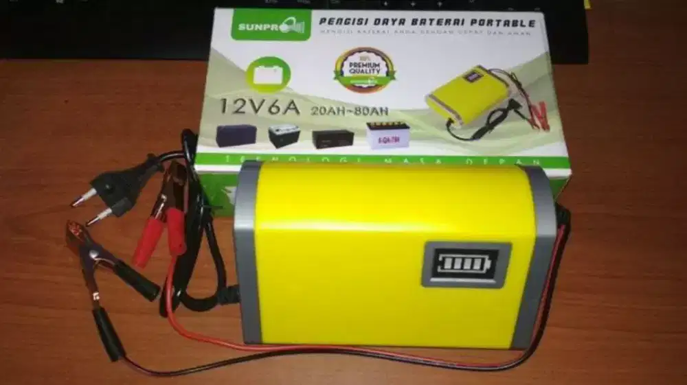 cas casan aki mobil 12v - charger aki mobil
