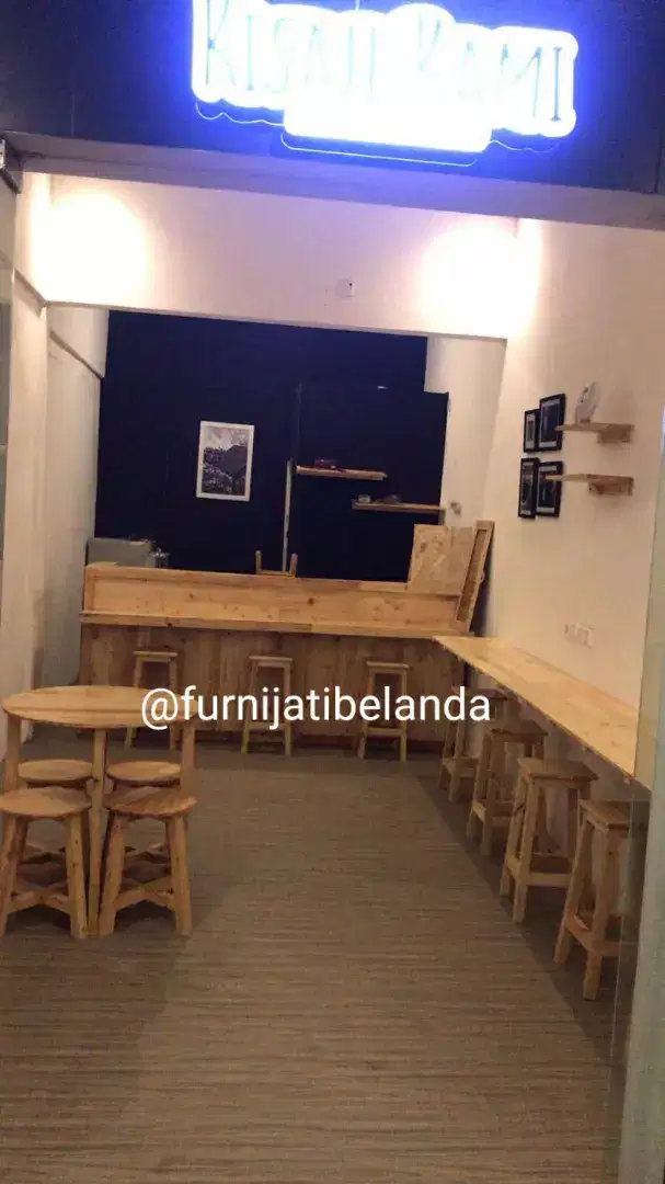 Meja,Kursi,Meja bar untuk usaha cafe/warkop/kedai/pujasera