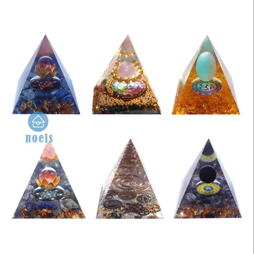 Mainan Orgonite Piramid Bioenergi Yoga Penyembuhan Reiki Cakra Orgone