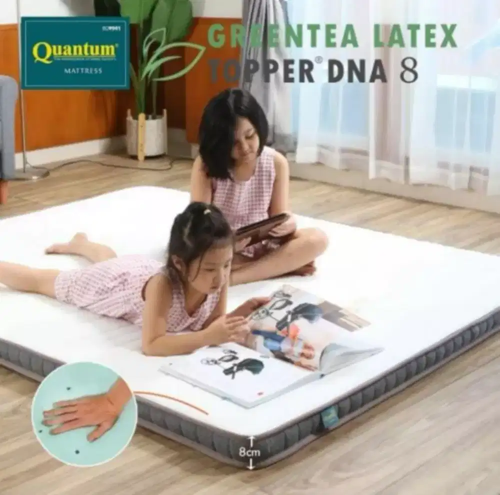 Topper Latex QUANTUM 8CM - Pelapis Springbed - Pelindung Kasur