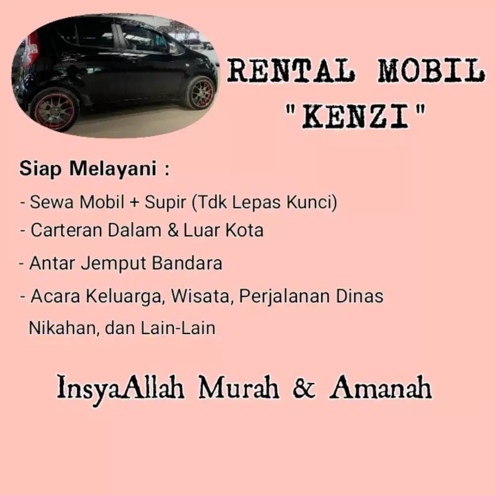 Rental Mobil + Supir