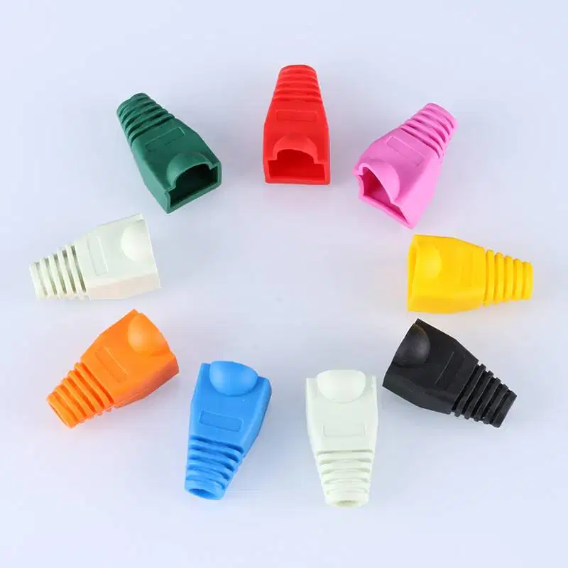 Plugboot Isi 100 Pcs Karet Konektor UTP RJ45 Plug Boot Pelindung RJ 45