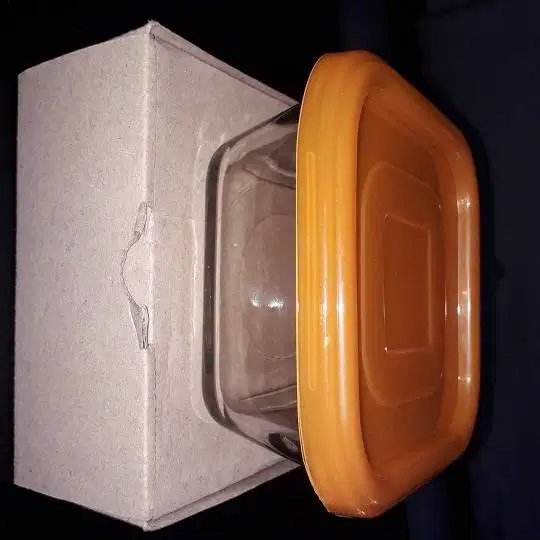 mangkuk kaca 12.5 cm dengan tutup