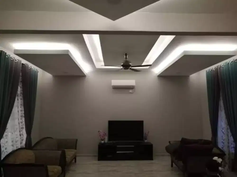 Pasang plafon Gypsum, partisi, PVC, GRC dll murah