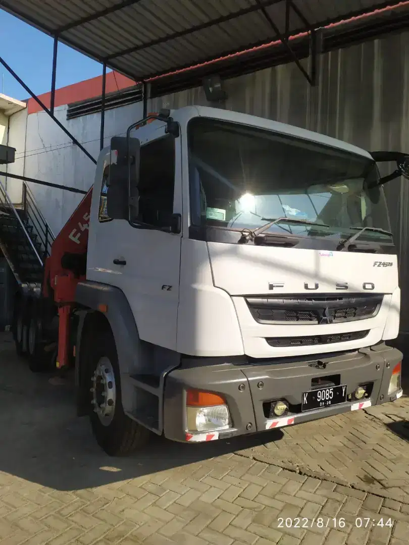 Truck Trailer Crane Mitsubishi & Palfinger Siap Kerja!