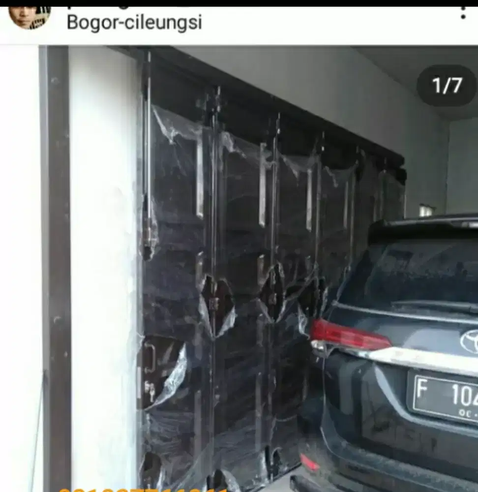 Pintu garasi besi press EISEN cat oven POWDER COATING