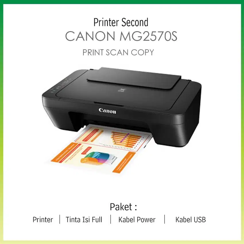 PRINTER SECOND CANON MG2570S PRINT SCAN COPY