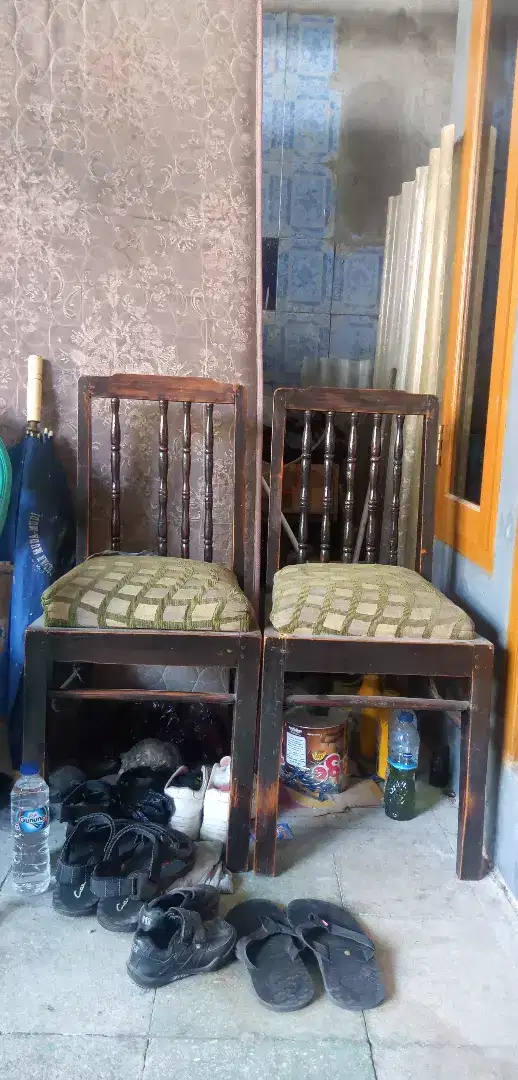 Kursi bangku kayu jati tua