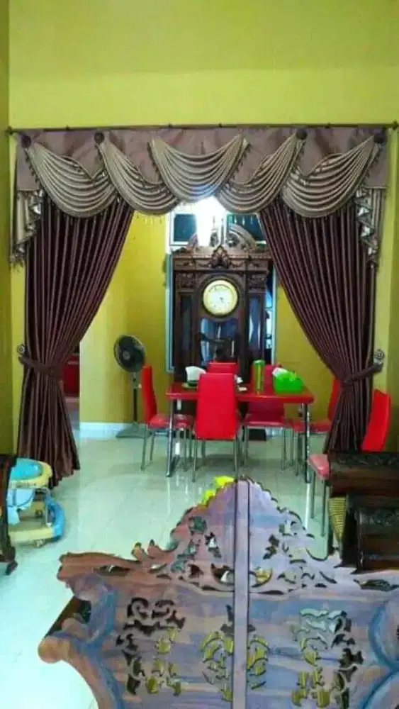 Decorasi gordyn terbaru minimalis & clasic bahan export  L 280 blakout