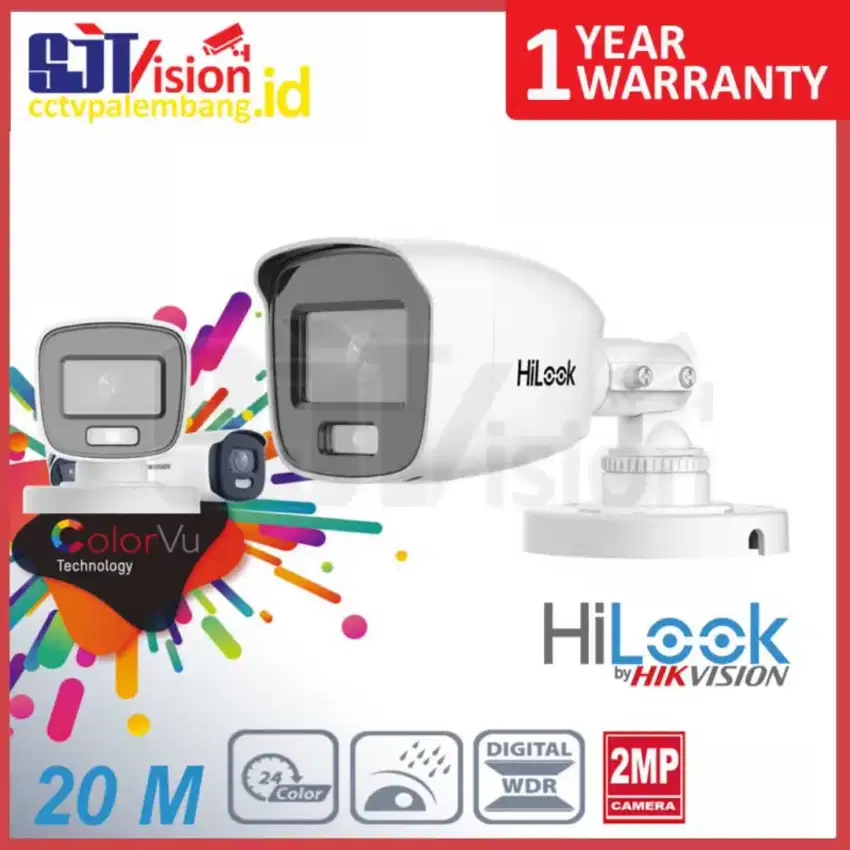 CCTV Outdoor Camera Hilook 2MP Colorvu