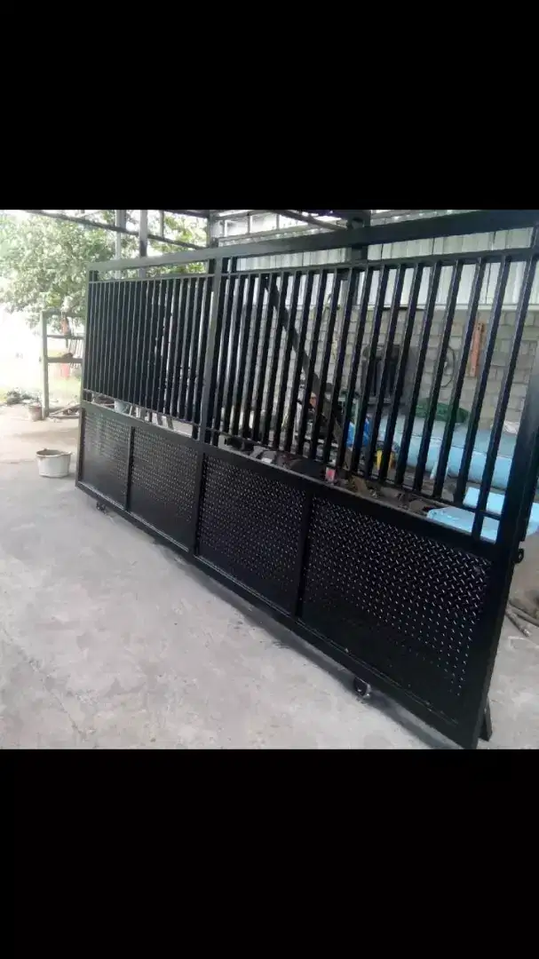 Pagar, folding gate, rolling door,alumunium,kaca,tralis,kanopi