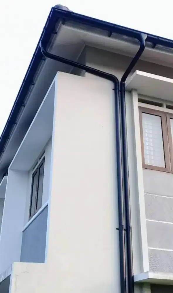 Talang air metal galvanis - Talang air rumah setengah lingkaran