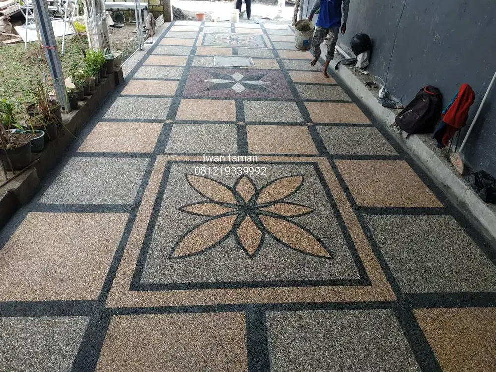 Tukang batu sikat ampyangan kolam taman,Surabaya, Sidoarjo,Gresik
