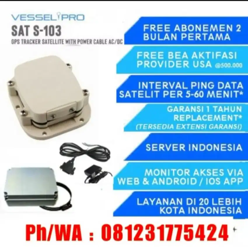 GPS vessel tracker server Indonesia INDOGPS