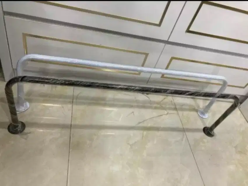Gawang Baju Dinding 100cm - Gantungan Baju Tembok - Free Baut