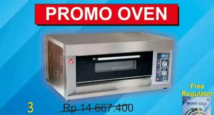 Oven Gas Roti Bread Fomac 3 Loyang 1 Deck