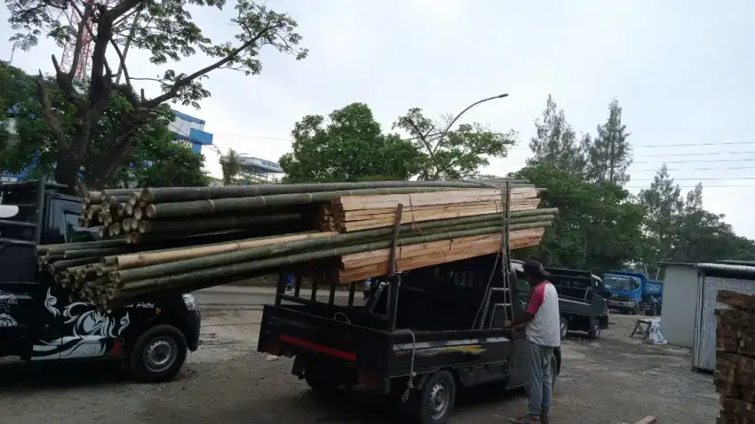 Jual bambu kaso triplek balok