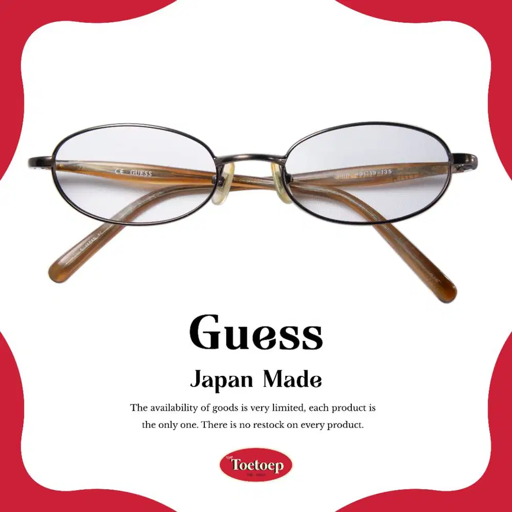 Tjap Toetoep Kacamata Vintage GUESS