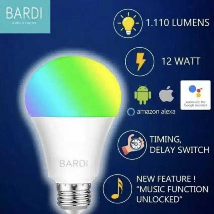 Lampu Bardi Smart Bulb 9Watt