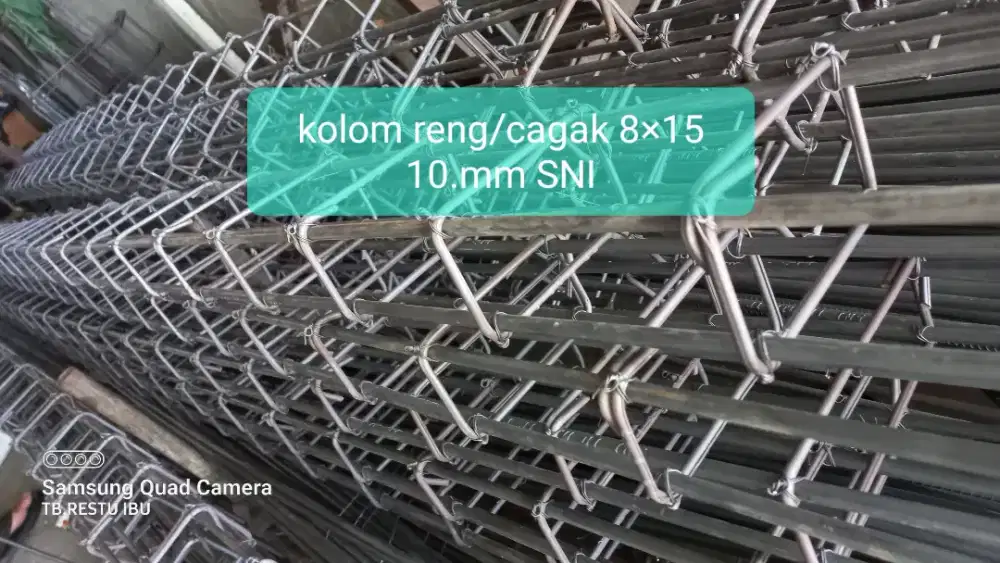 Besi rakitan kolom reng 8×15
