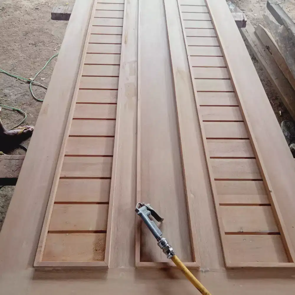 Kusen pintu Kayu meranti ( 1set )