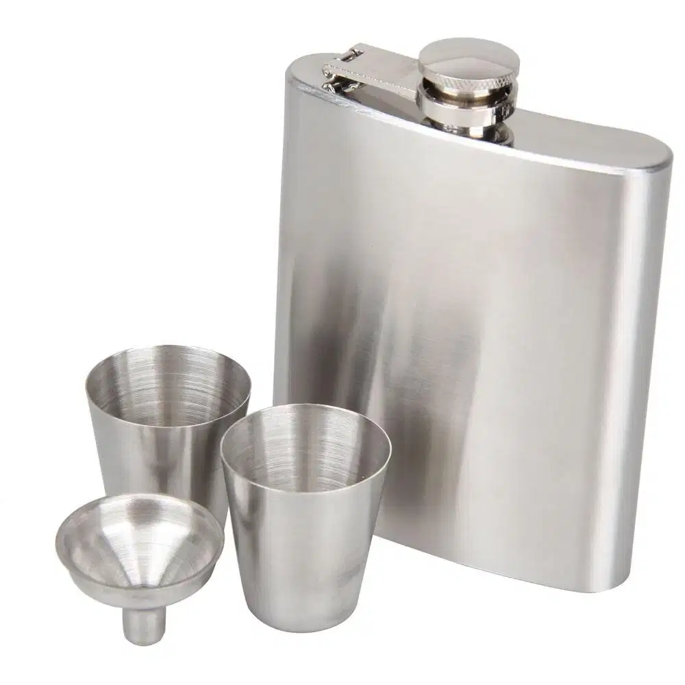 Botol minum plus corong dan 2 gelas stainless