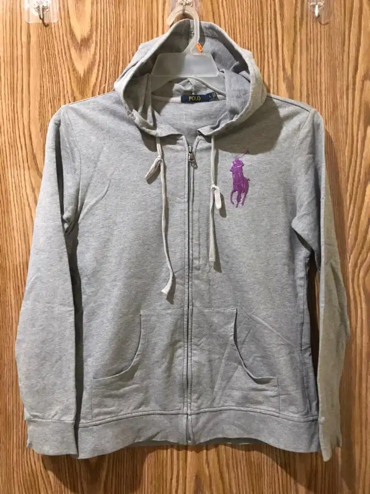 Polo Ziphoodie Grey Misty Original