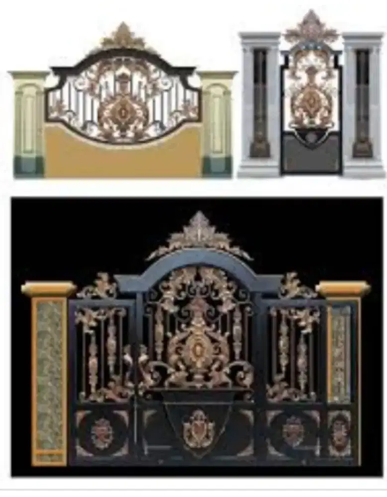 Pagar tempa klasik baru harga bekas