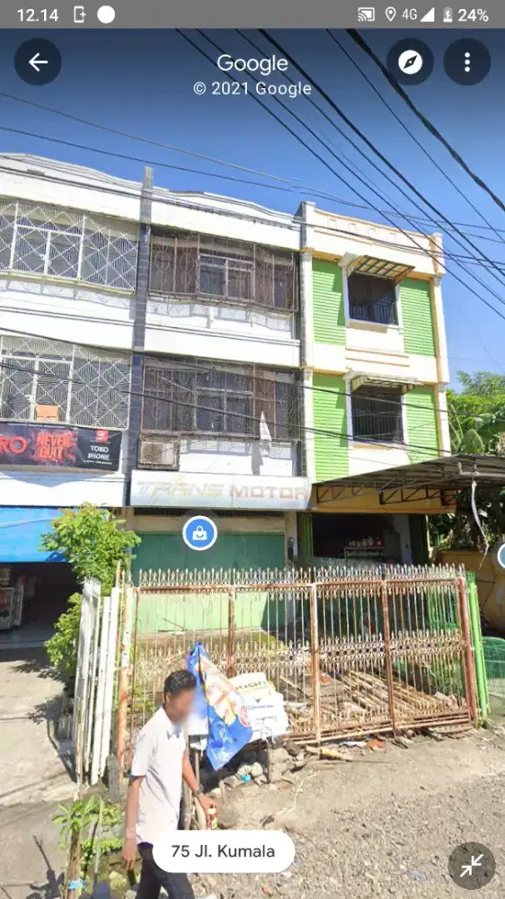 Dijual ruko jalan poros Kumala hadap barat dekat Andi Tonro