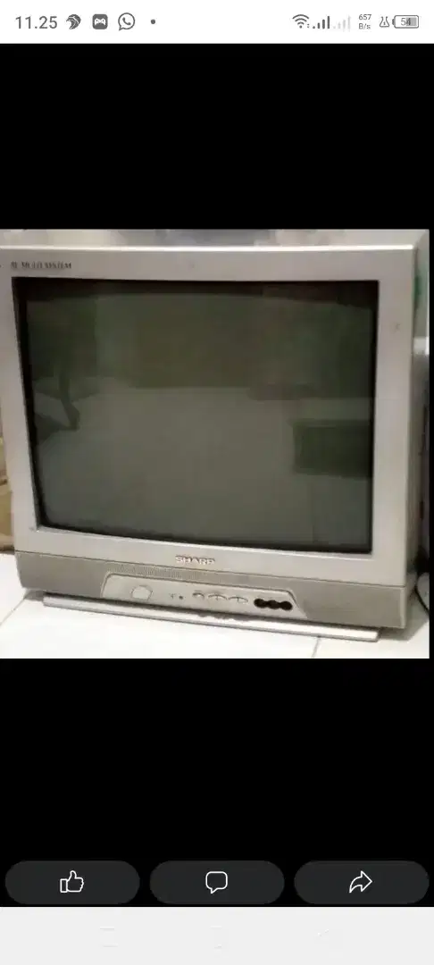Dijual tv merk Sharp dan DVD merk Polytron