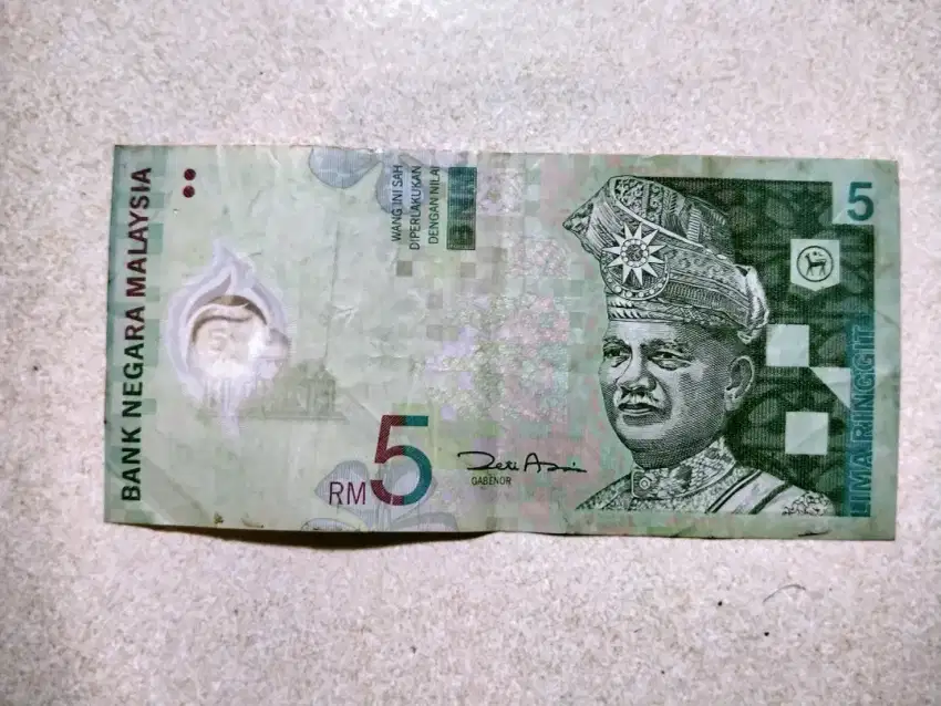 Koleksi Uang Asing 5 Ringgit Malaysia