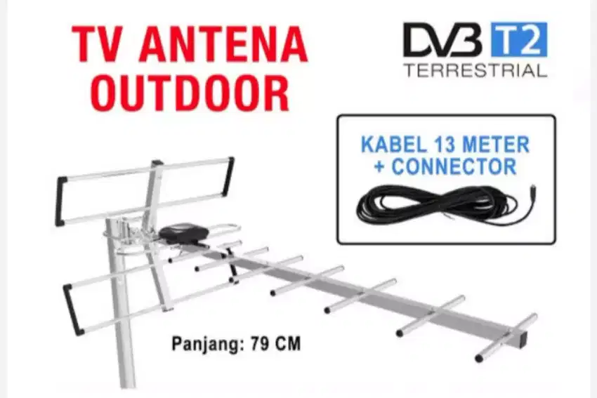 Antena digital TV led + install