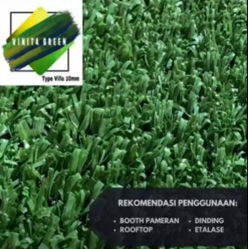 Rumput Sintetis Vinita Green Swiss 10mm 1m x 1m