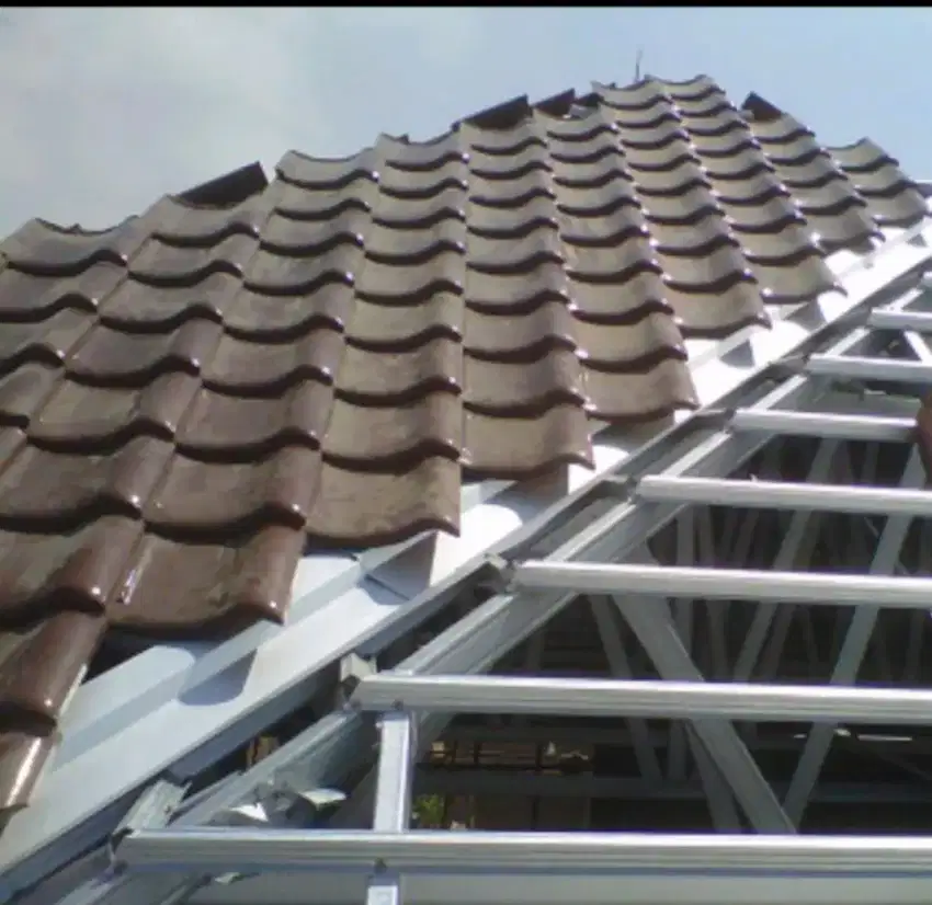 Jual baja ringan dan plafon PVC gypsum kanopi baja ringan dll