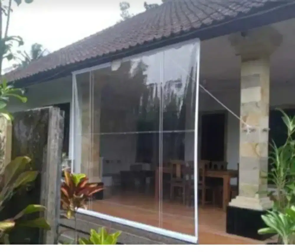 Tirai plastik tebal pvc transparan - Thumbnail 5