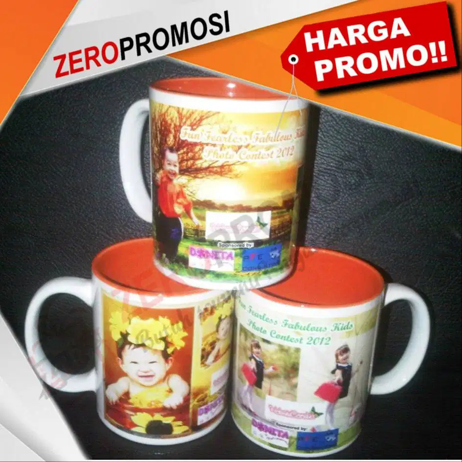 Souvenir MUG TWO TONE (BERWARNA BAGIAN DALAM )
