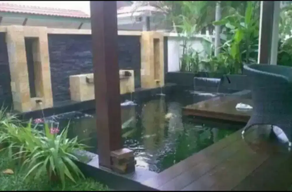 Ampyangan batu sikat, taman, kolam, Surabaya, Sidoarjo, Gresik