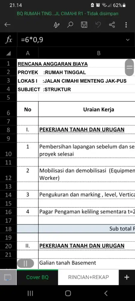 Jasa perhitungan RAB cepat ,tepat,murah dan akurat