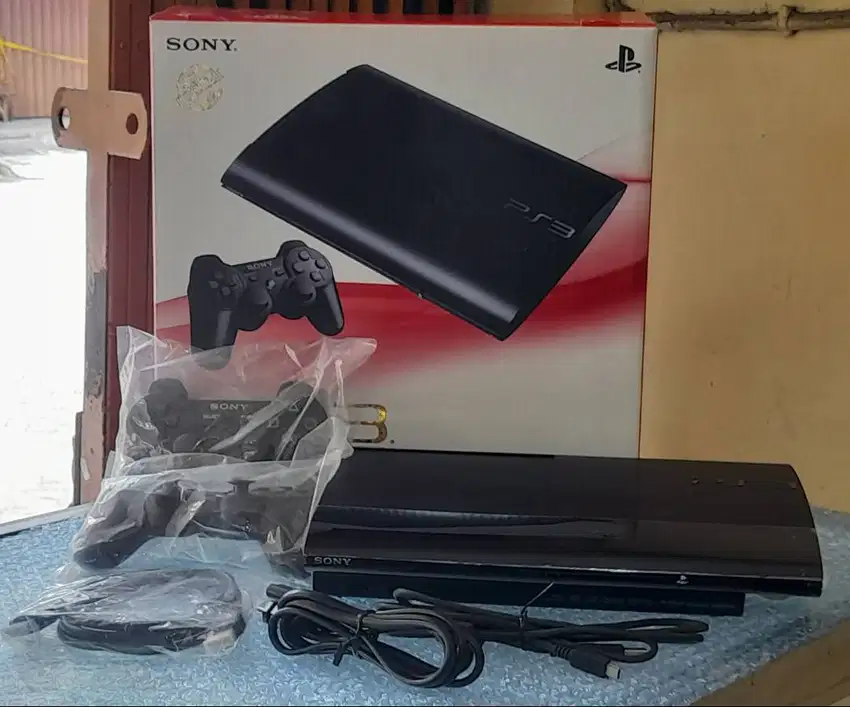 Si HITAM MANIS || Sony Ps3 Super Slim 250 GB BLACK JET Void Full Game