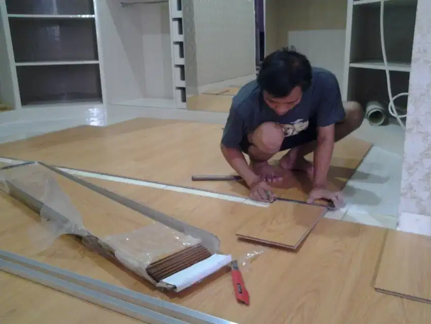 Vinyl kayu lantai anti rayap