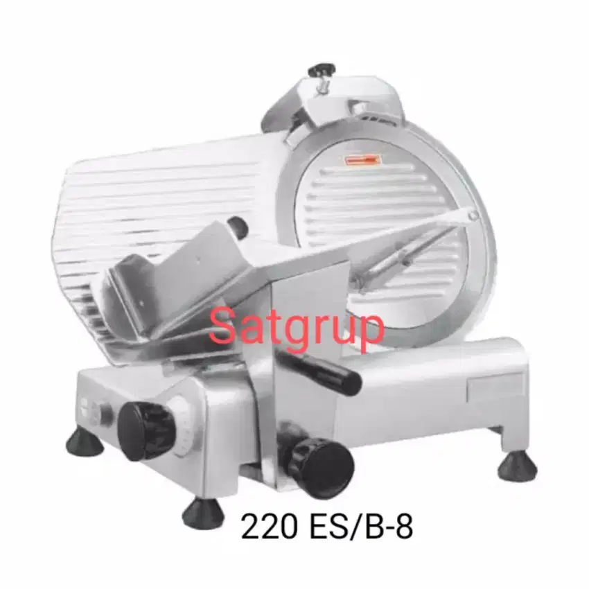 Mesin meat slicer semi auto/pengiris daging beku tipis 220 ES/B-8