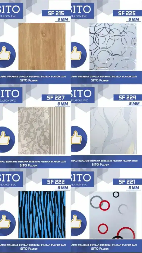 PLAFON PVC MURAH 8MM