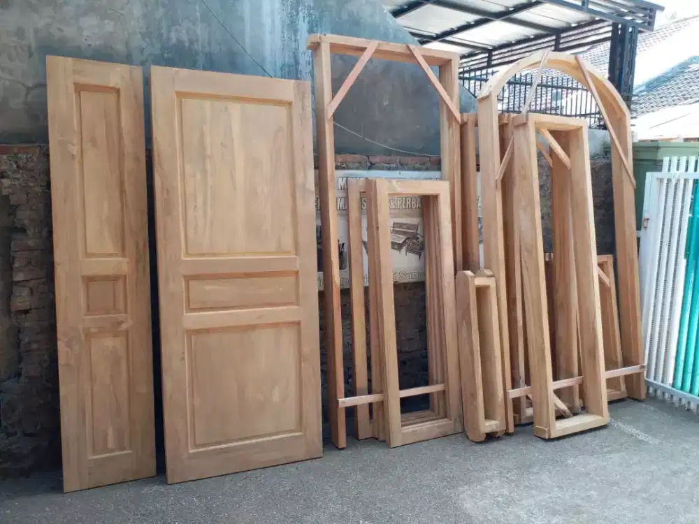 Kusen pintu jendela loster kayu jati