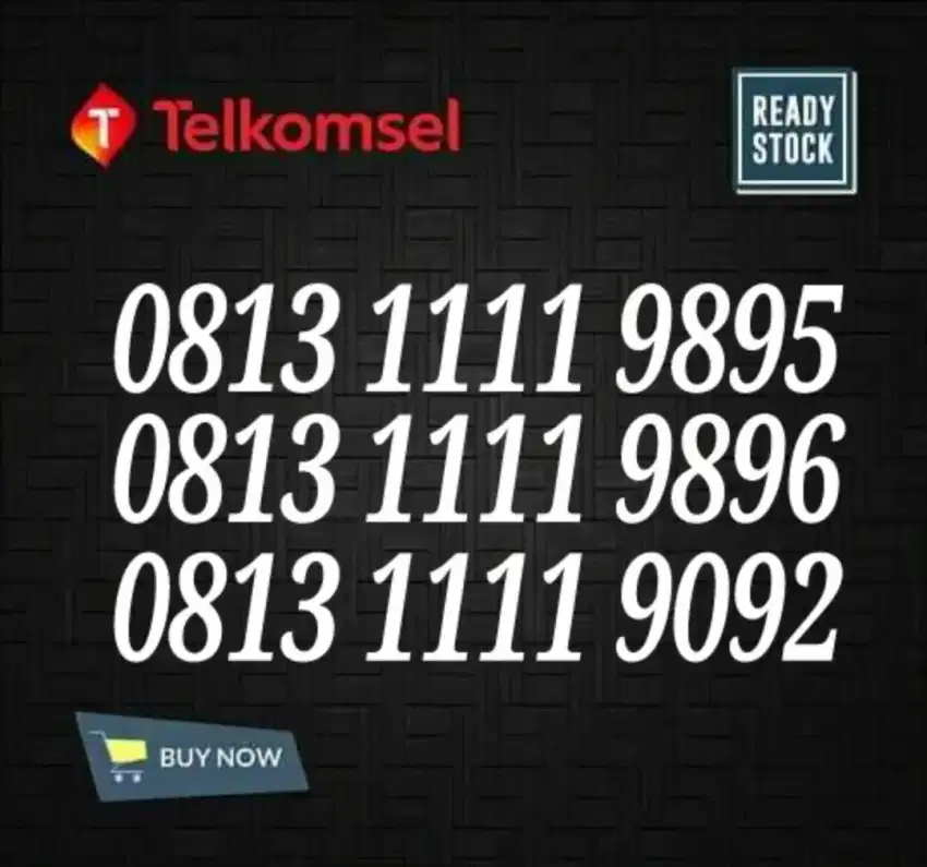 Nomer Nomor Cantik Keren Rapi Unik Hoki  Telkomsel SimPATI 1111 9x9x