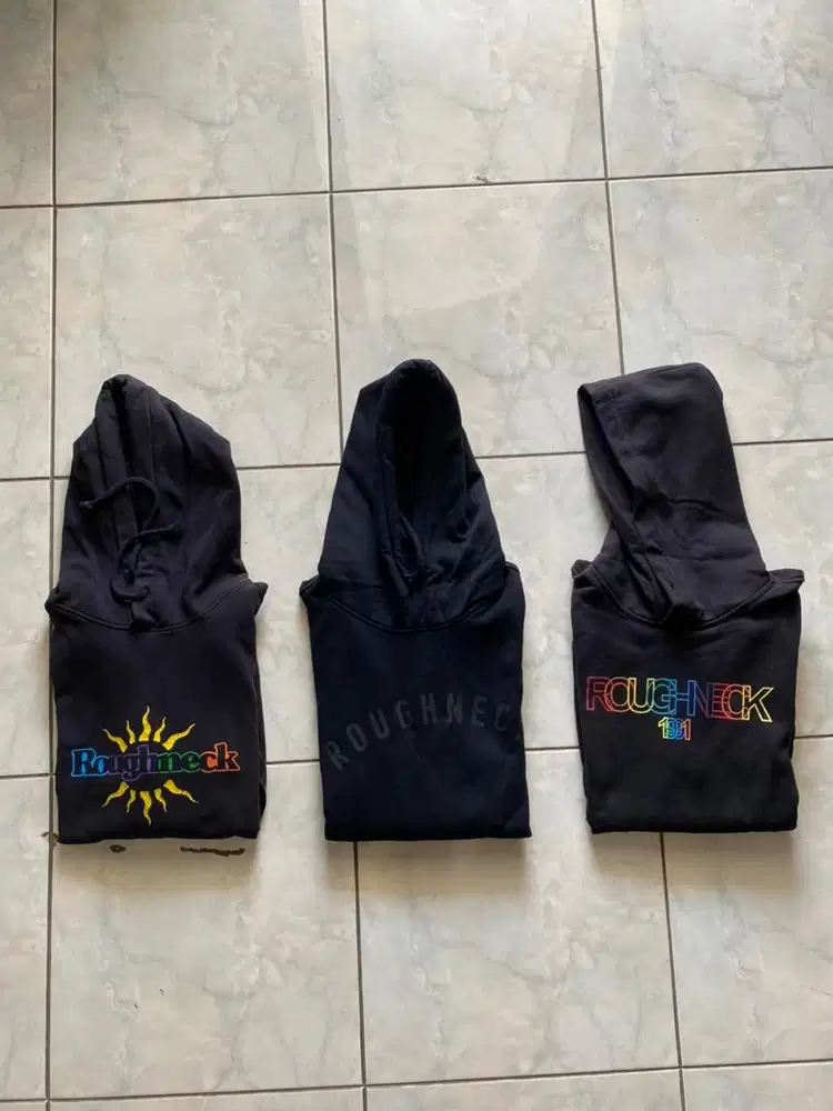 Borongan Bundling Hoodie Sweater ORIGINAL Roughneck Black size L